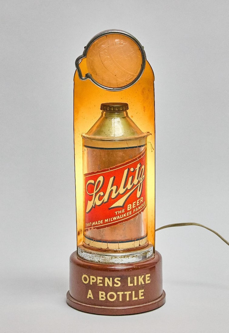 Schlitz Beer 'Opens Like A Bottle' Lighted Display - 2