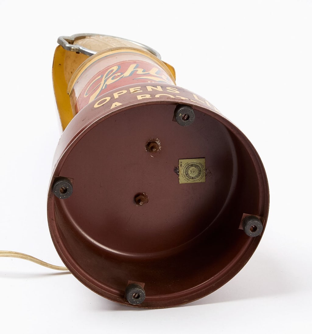 Schlitz Beer 'Opens Like A Bottle' Lighted Display - 4
