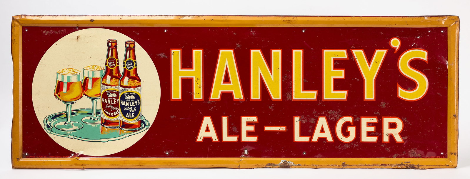 Hanley's Ale-Lager Graphic Sign (1 of 2)