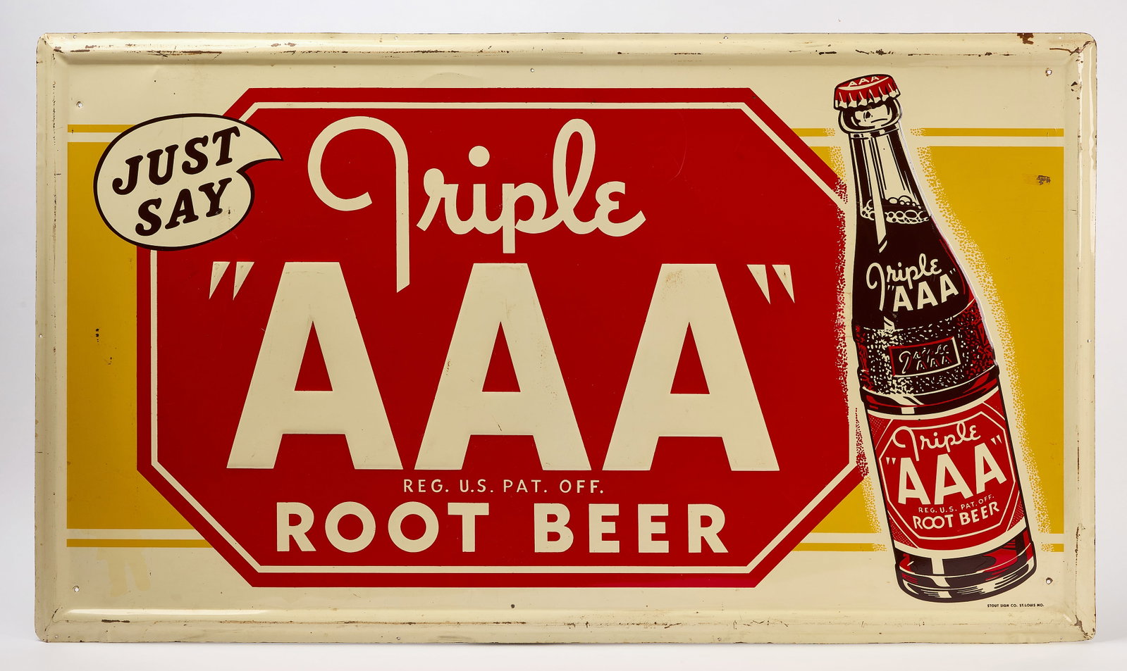 Triple AAA Root Beer Graphic Sign (1 of 2)