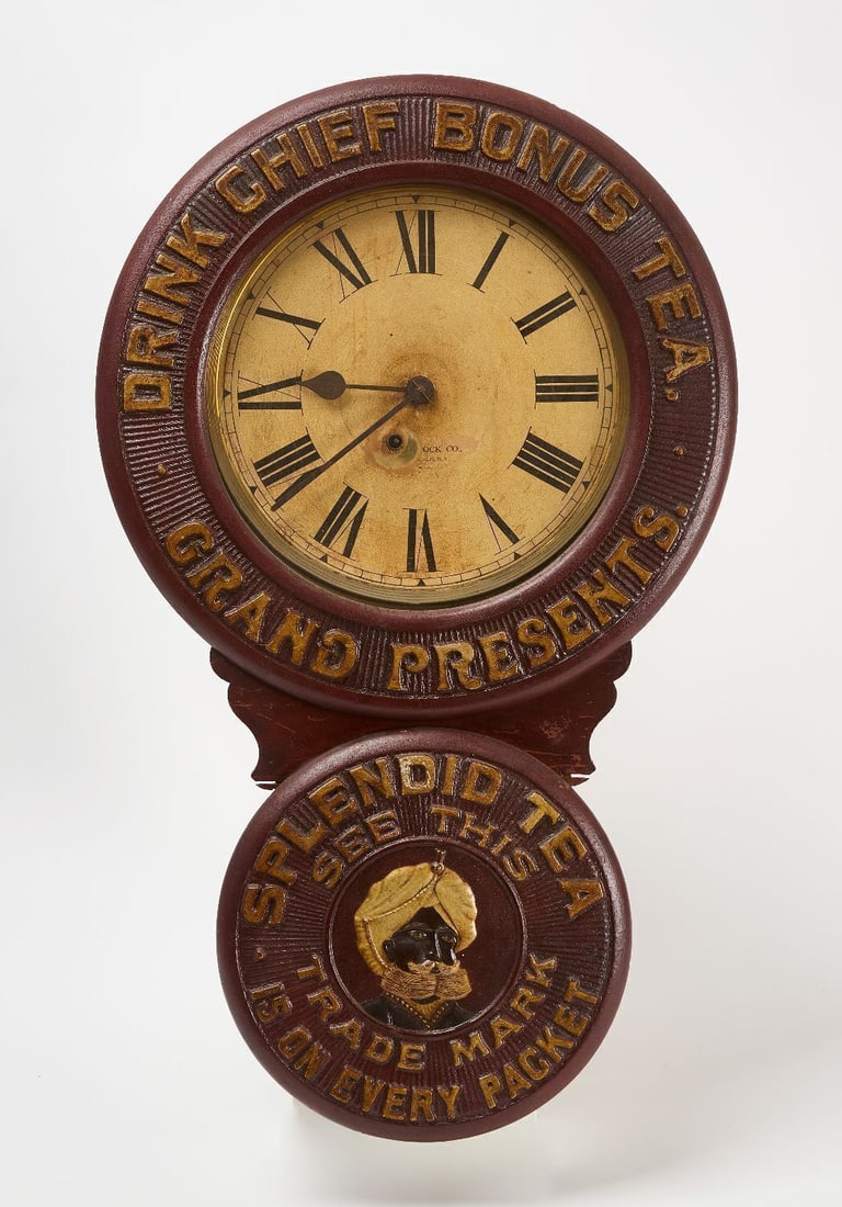 Chief Tea Advertising Clock (1 of 3)