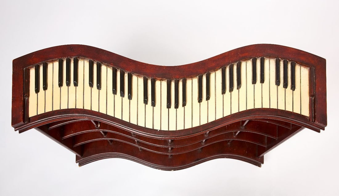 Piano Form Store Display Shelf - 2