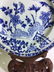 A chinese B-W dish with floral design, 18th Cen. - 3