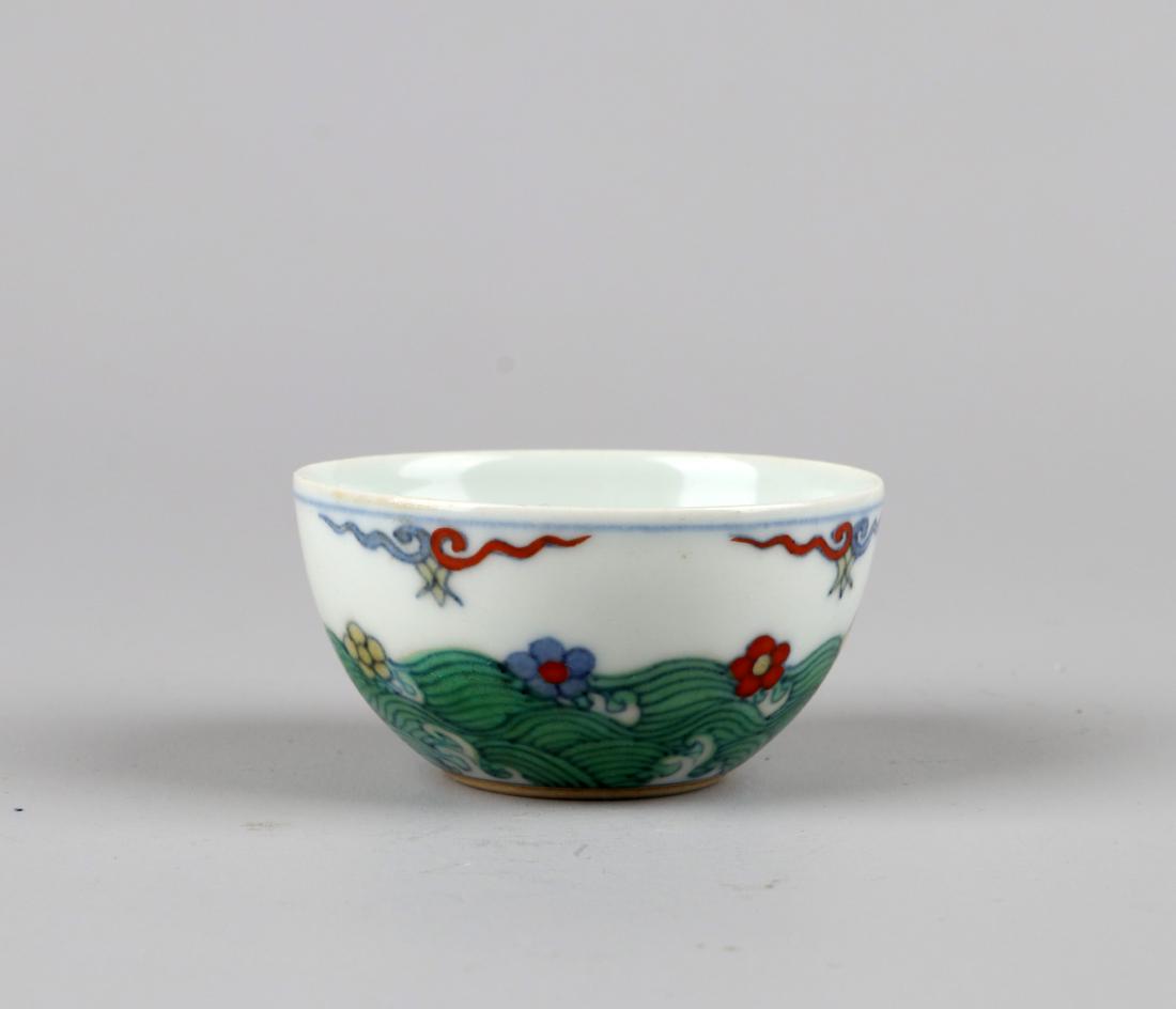 A DOUCAI CUP, CHENGHUA MARK BUT KANGXI PERIOD (1 of 6)