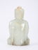 A CHINESE CARVED WHITE JADE FIGURE OF BUDDHA, QIANLONG - 6