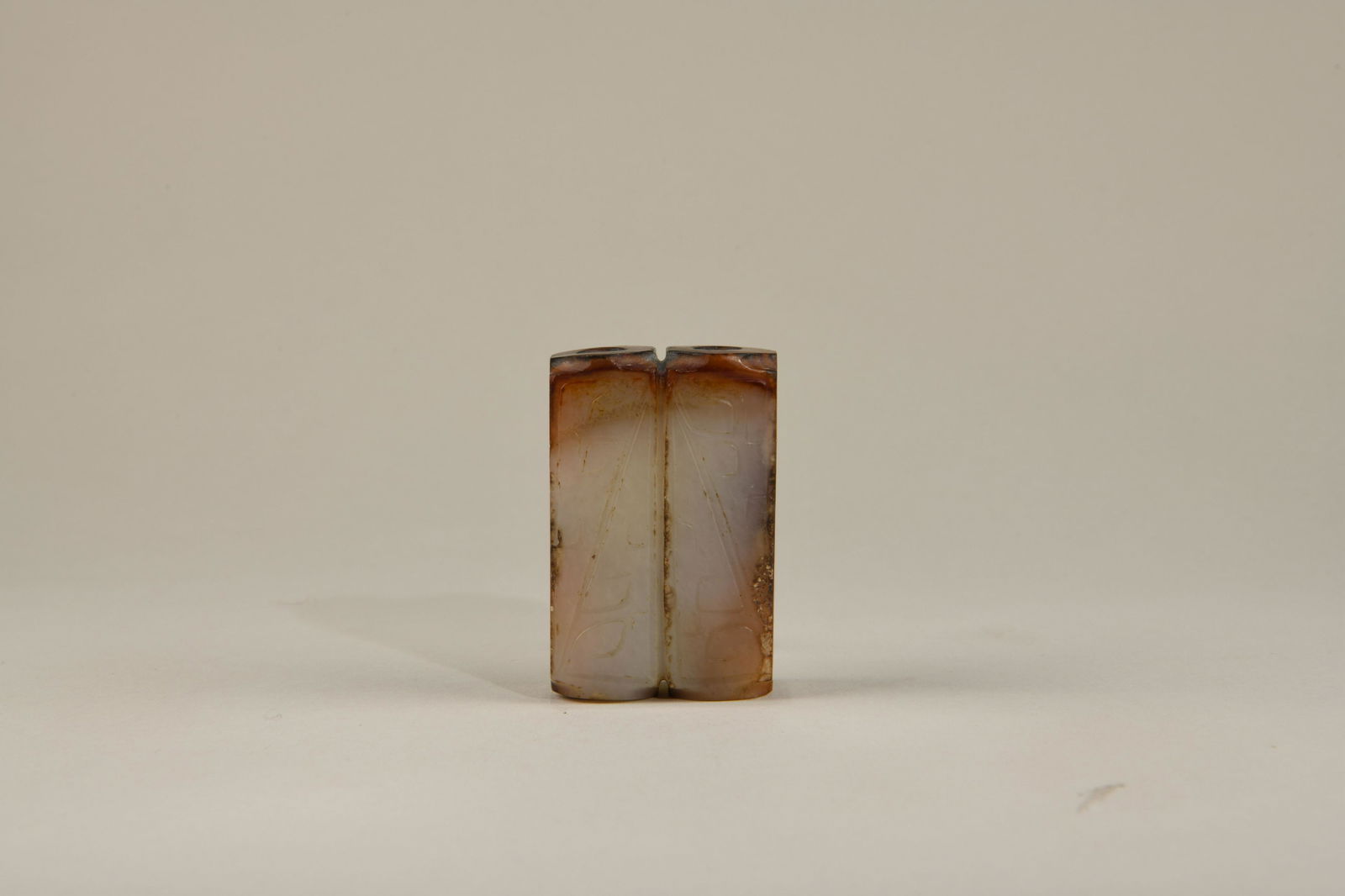 A CHINESE JADE CONG-FORM VASE, 17TH CENTURY (1 of 8)