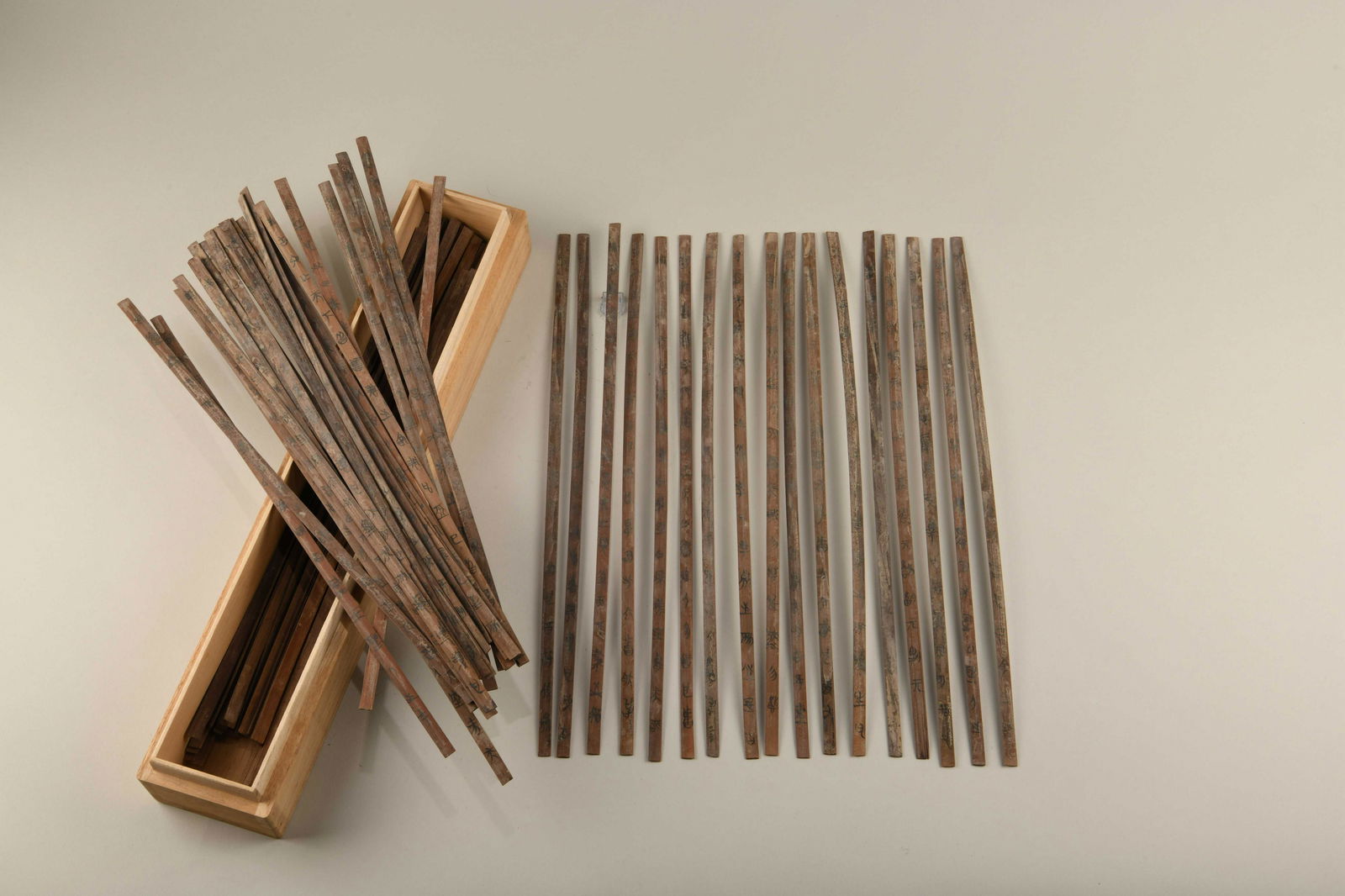 A GROUP OF CHINESE CARVED BAMBOO PICKS, QING DYNASTY (1 of 4)