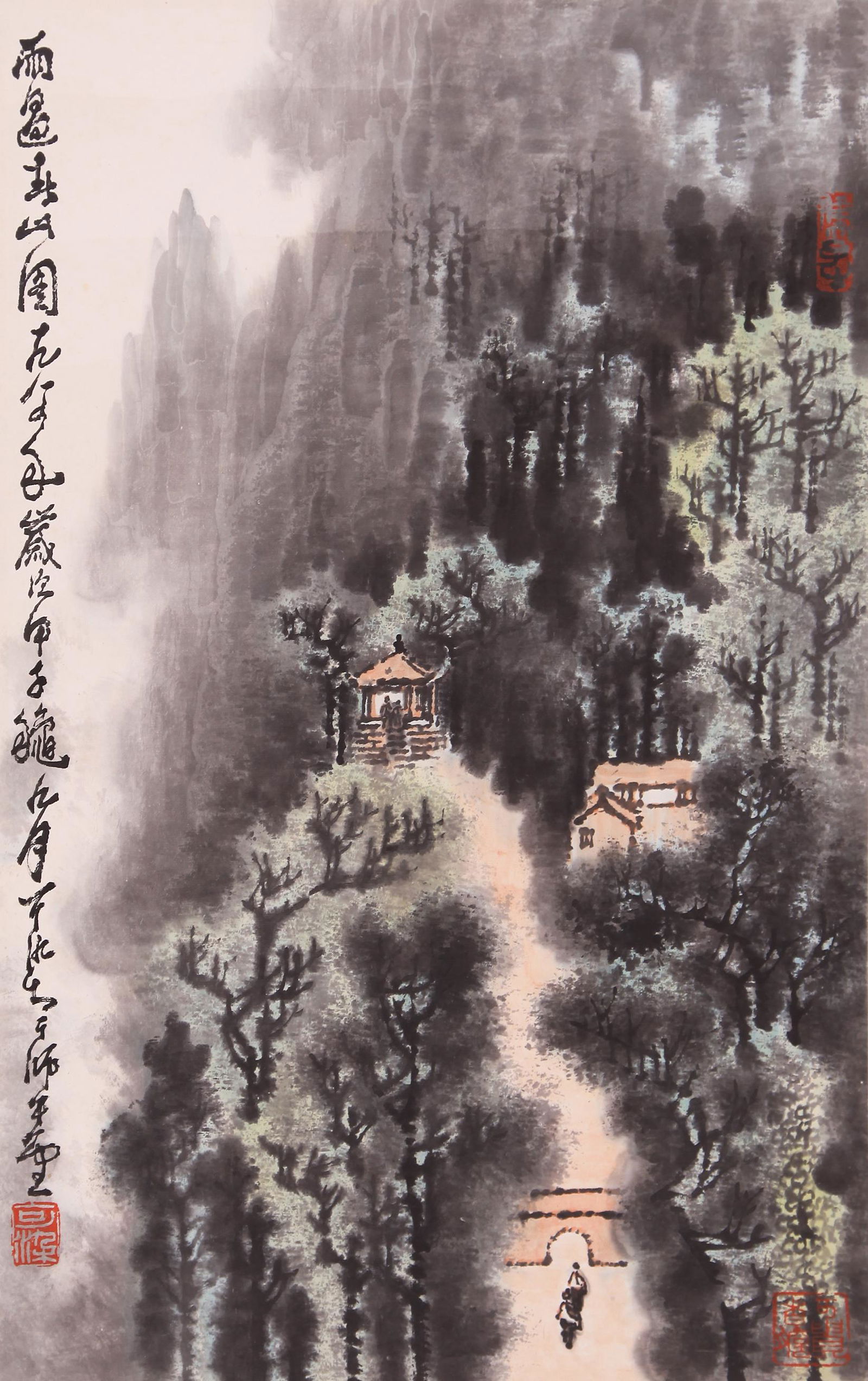 A CHINESE PAINTING, AFTER LI KERAN, INK AND COLOR ON: A Chinese Painting, After Li Keran, Ink And Color On Paper, Hanging Scroll Dimension: 68x45cm Currency: Price in USD