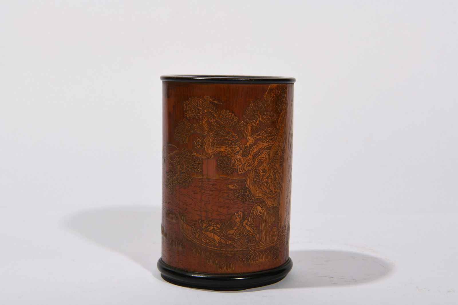 A CHINESE BAMBOO BRUSHPOT, 18TH CENTURY (1 of 5)
