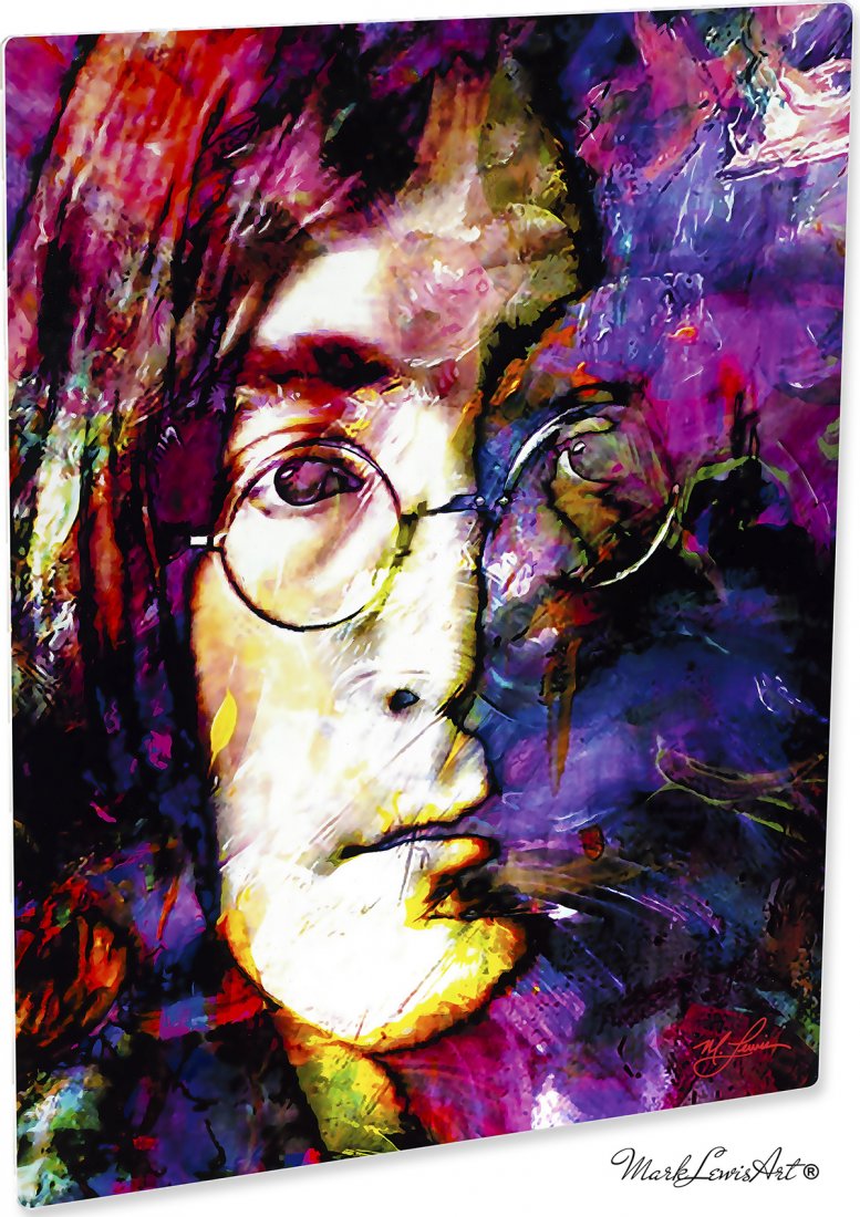 John Lennon art print wall décor on metal - jls2.jl.m (1 of 4)
