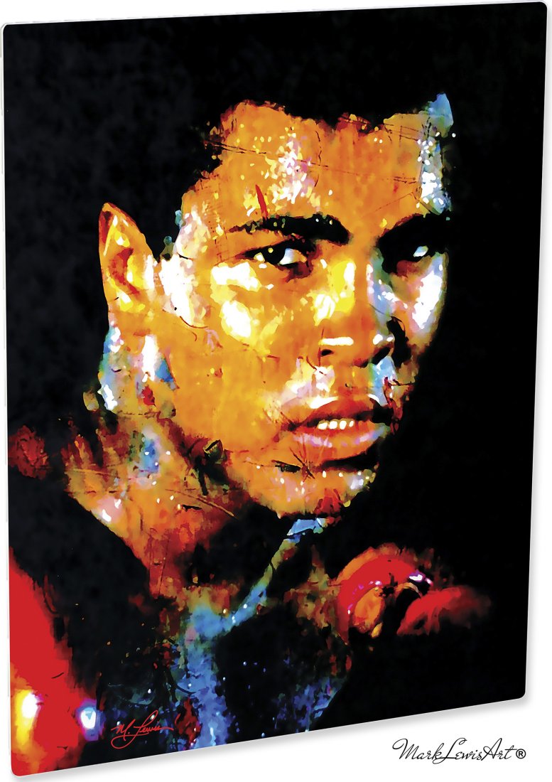 Muhammad Ali art print wall décor on metal - ar-ma-m (1 of 4)