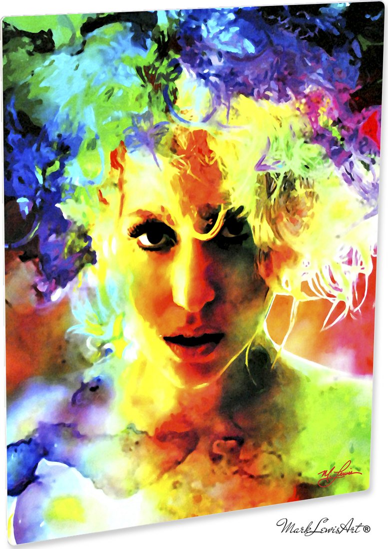 Lady Gaga art print wall décor on metal lgs1-lg-m (1 of 4)