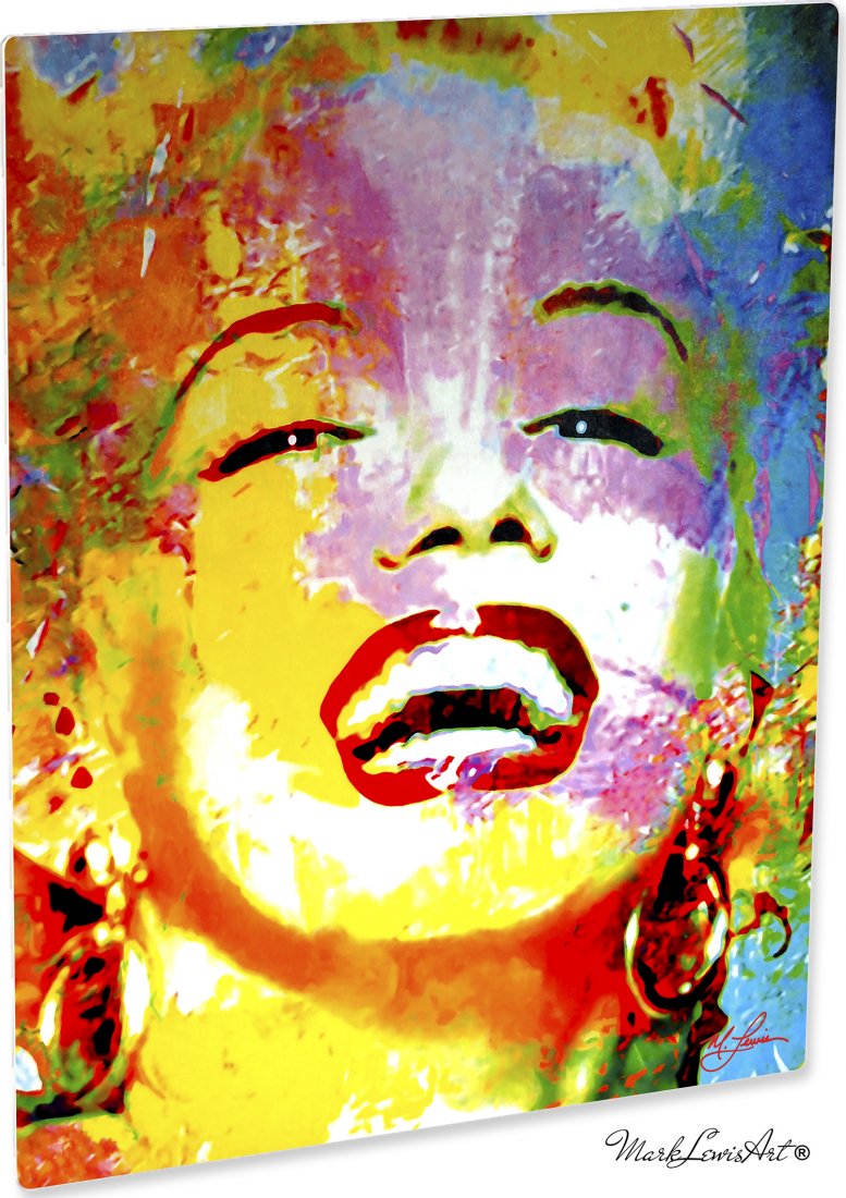 Marilyn Monroe art print wall décor on metal me-mm-m (1 of 4)