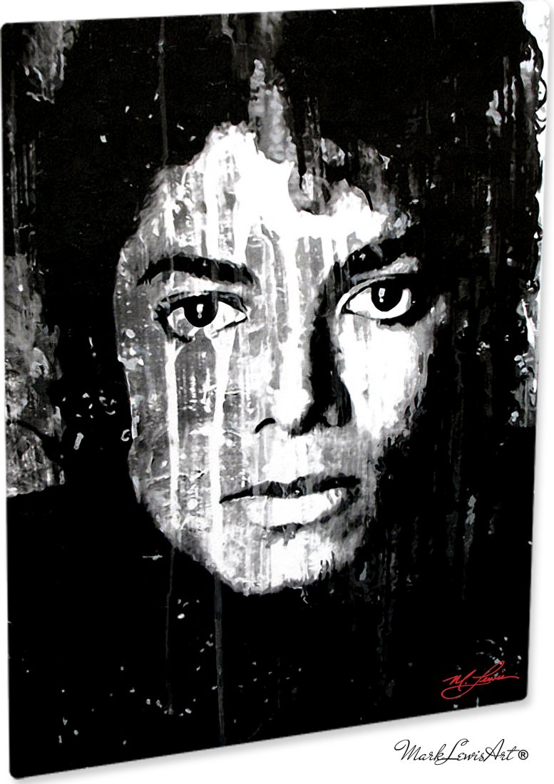 Michael Jackson art print wall décor on metal mjbw-mj-m (1 of 4)