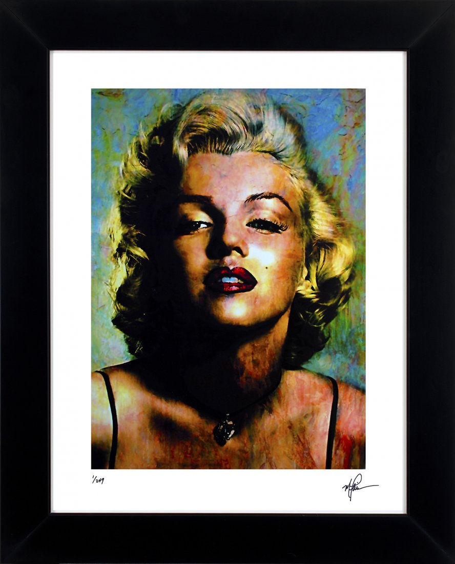 Marilyn Monroe art print framed L/E - i-mm-lep (1 of 7)