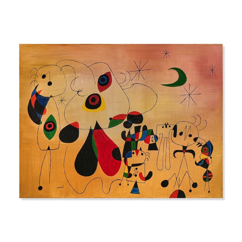 JOAN MIRO (1893-1983), ATTRIBUTED TO, OIL ON CANVAS (1 of 3)