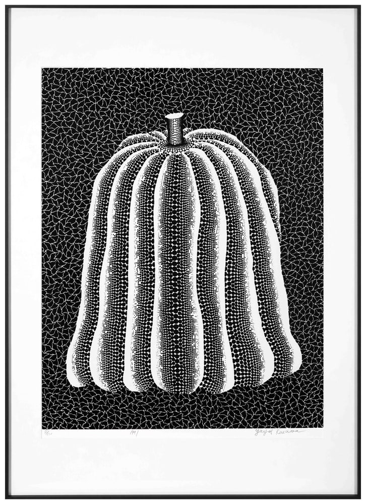 YAYOI KUSAMA (B.1929), SILKSCREEN PRINT: Signed (lower right) Image Dimensions: 26 3/4 x 20 1/4 in (68 x 51.5 cm) Yayoi Kusama (b. 1929) stands as one of the most iconic and influential female artists in the history of contemporary art. Thro