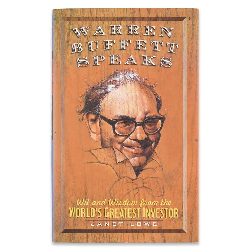 WARREN BUFFETT SIGNED "WARREN BUFFETT SPEAKS" BOOK (1 of 4)