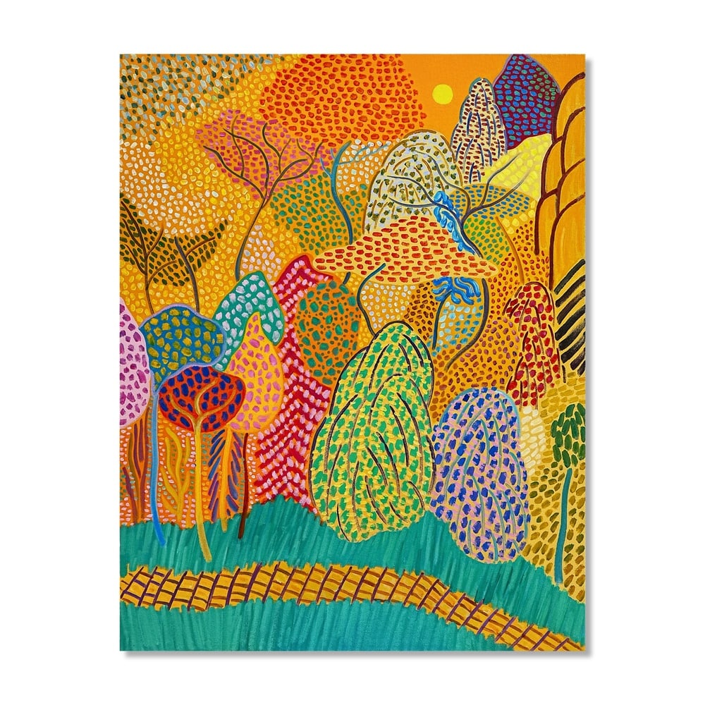 MATTHEW WONG (1984-2019), ATTRIBUTED TO, OIL ON CANVAS: Signed (verso) Image Dimensions: 35 7/8 x 28 in (91 x 71 cm) This painting comes with COA. Matthew Wong has emerged as one of the most compelling voices in contemporary painting, whose work bridges th