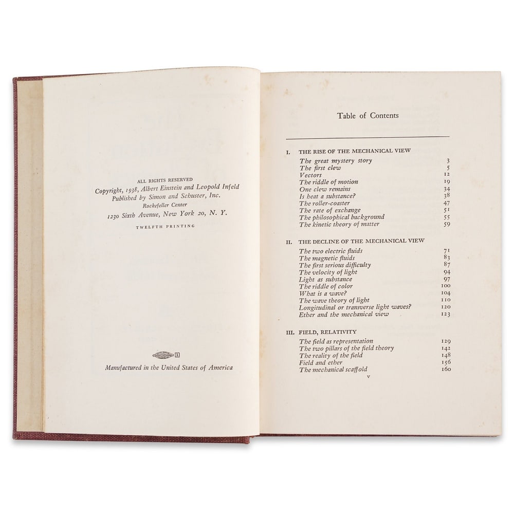 ALBERT EINSTEIN SIGNED "THE EVOLUTION OF PHYSICS" - 4
