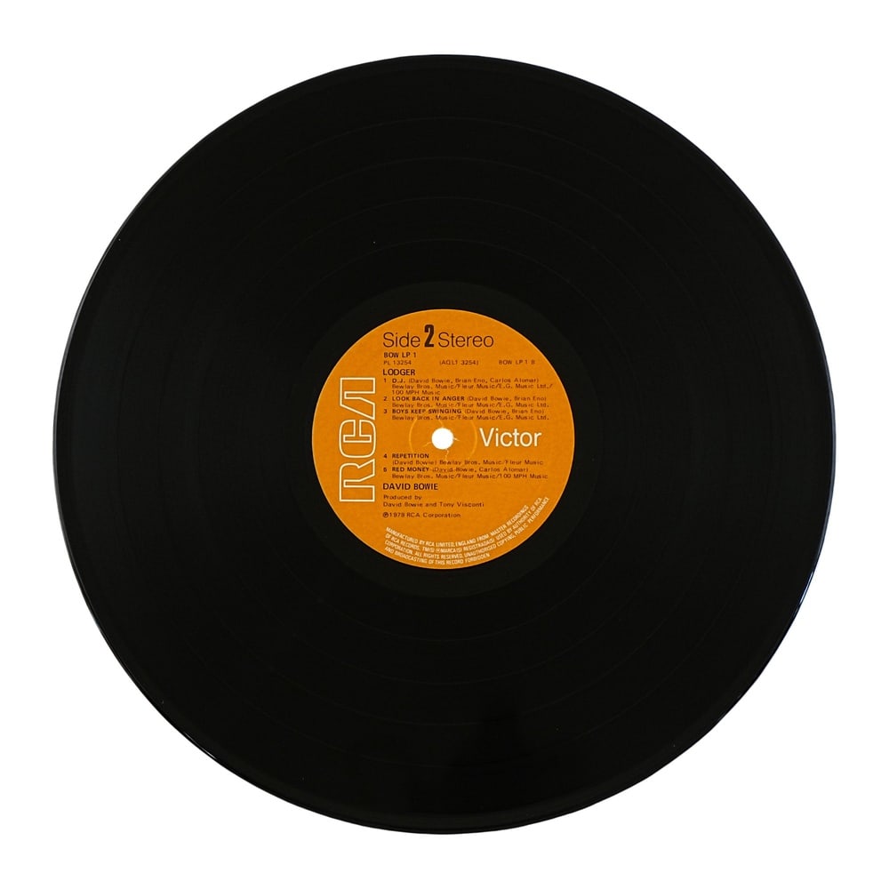 DAVID BOWIE SIGNED "LODGER" LP - 9