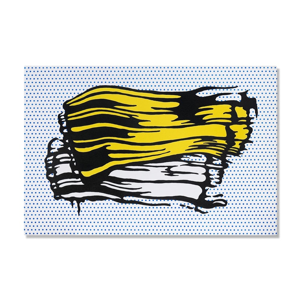 ROY LICHTENSTEIN (1923-1997), ATTRIBUTED TO, OIL AND MAGNA ON CANVAS: Signed (verso) Image Dimensions: 20 x 30 in (50.8 x 76.2 cm) This painting comes with COA. Few images are more closely associated with Roy Lichtenstein's contribution to modern art than the celebrated