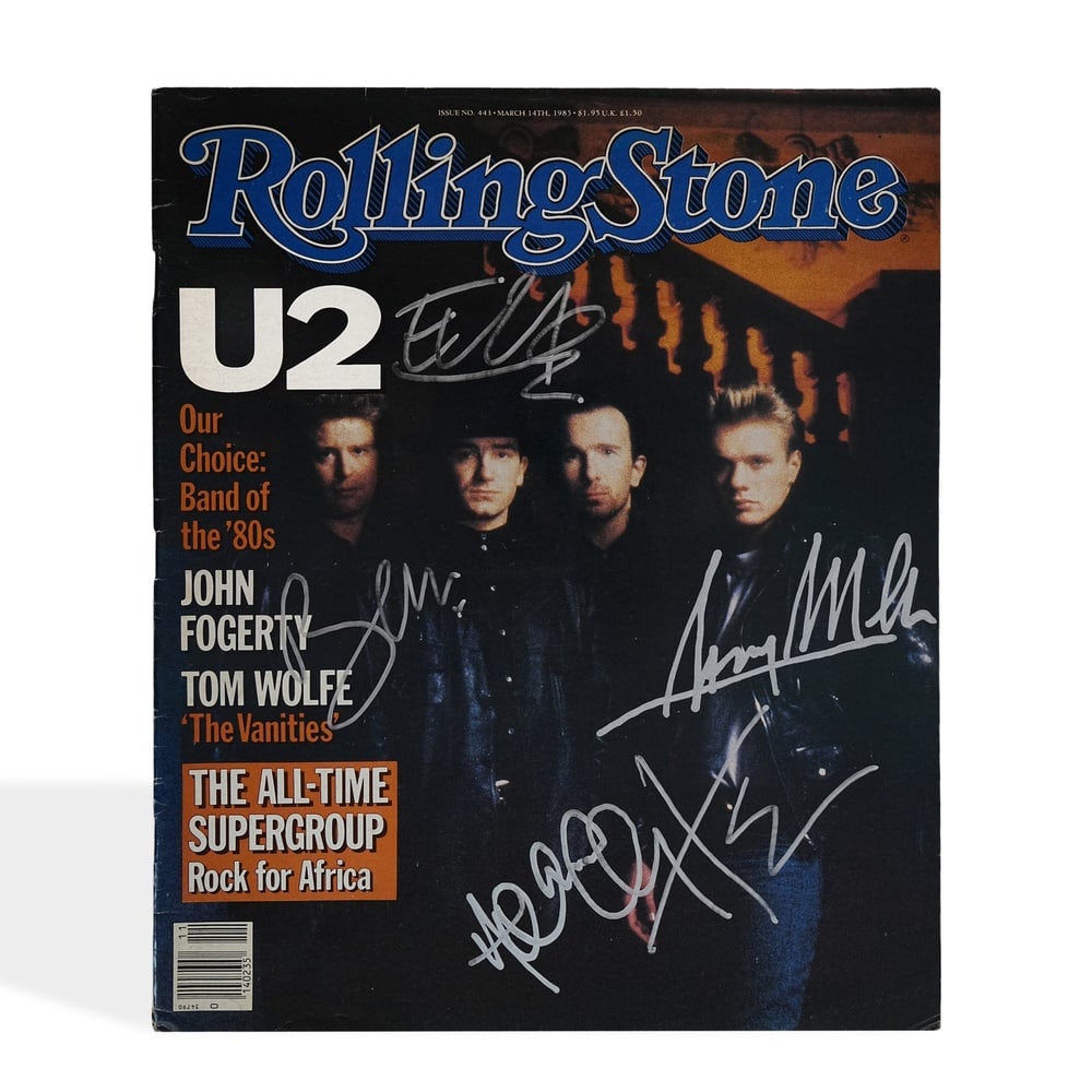 U2 FULLY SIGNED ROLLING STONE MAGAZINE (1 of 3)