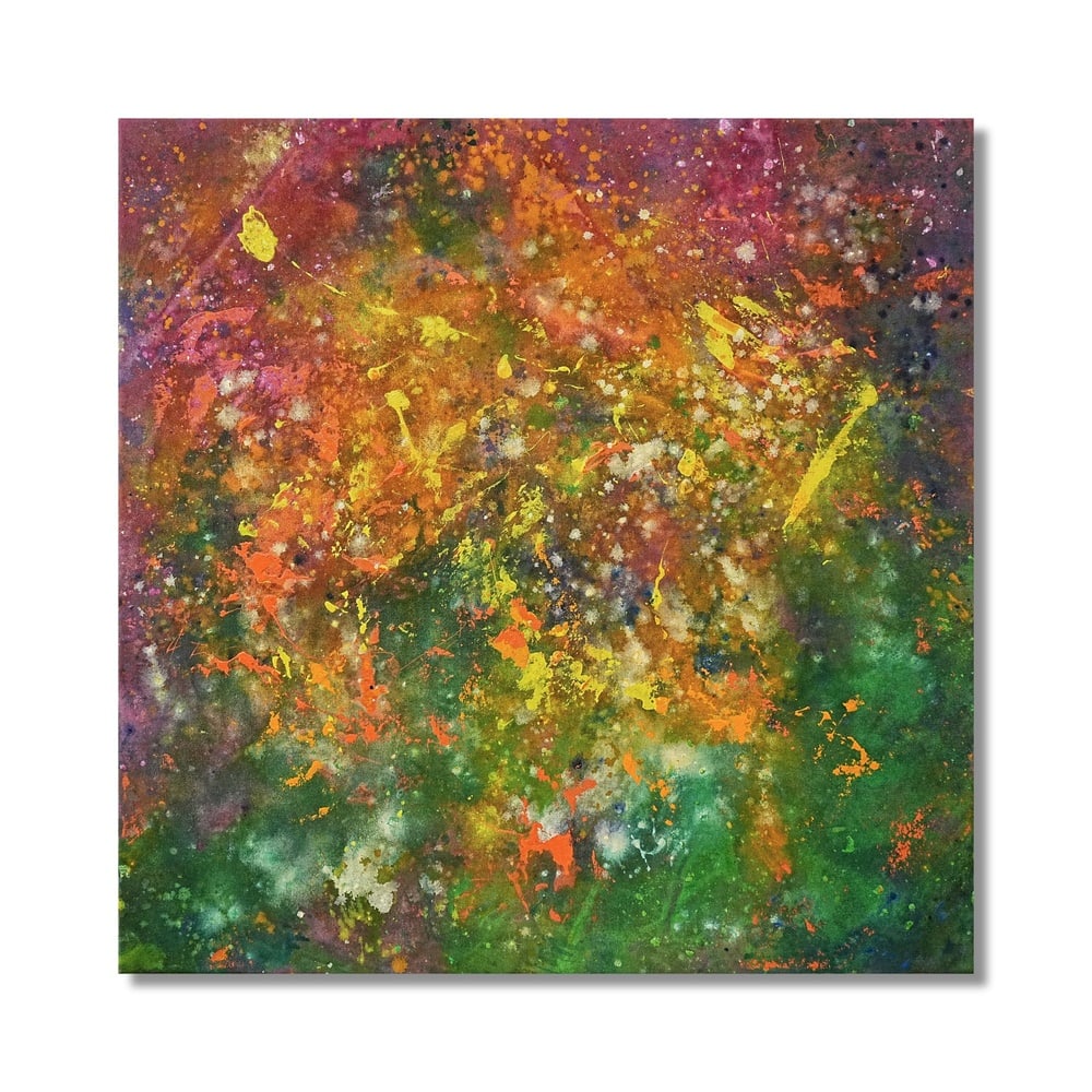 SAM GILLIAM (1933-2022), ATTRIBUTED TO, ACRYLIC ON CANVAS: Signed (verso) Image Dimensions: 33 7/8 x 33 7/8 in (86 x 86 cm) This painting comes with COA. Sam Gilliam was a central figure in postwar American abstraction, known for expanding the possibilities o