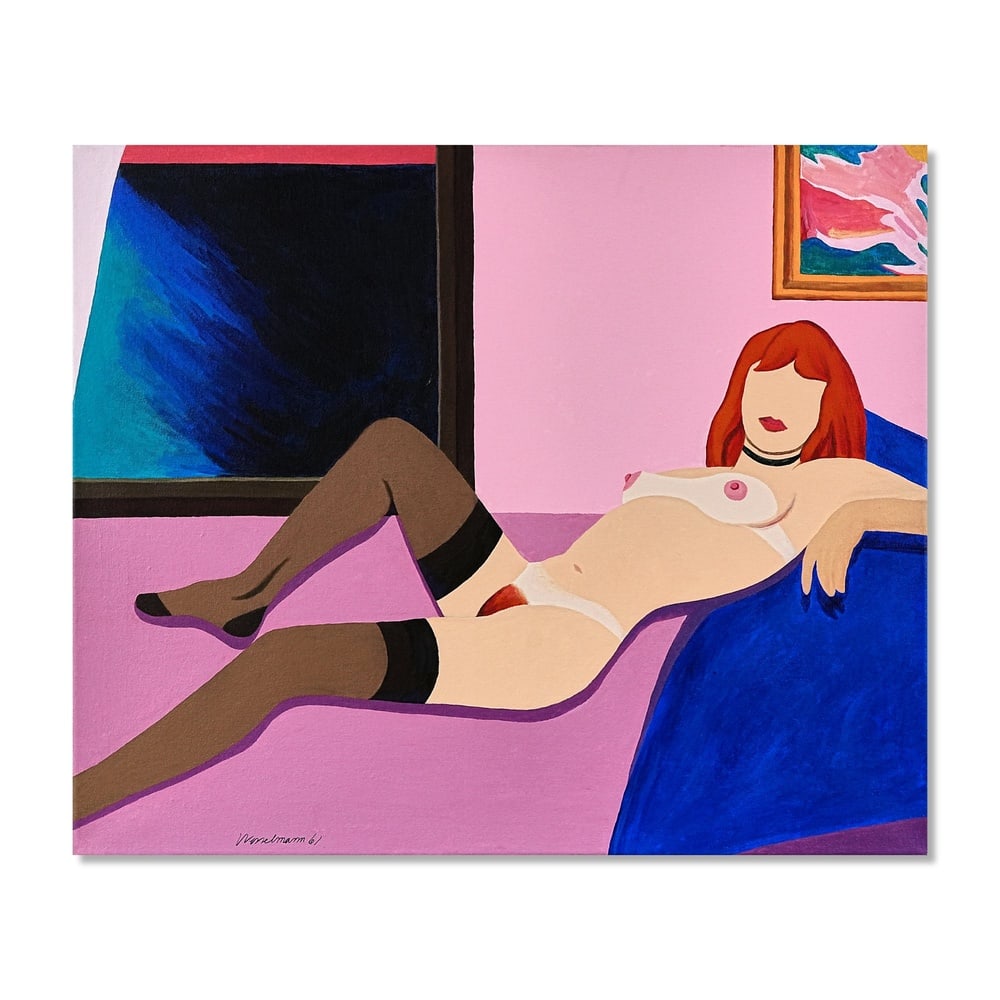TOM WESSELMANN (1931-2004), ATTRIBUTED TO, ACRYLIC ON CANVAS: Signed (lower left) Image Dimensions: 29 7/8 x 35 7/8 in (76 x 91 cm) This painting comes with COA. Tom Wesselmann was one of the defining figures of American Pop Art, whose work reinterpreted the tra