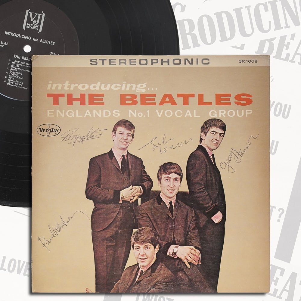 THE BEATLES FULLY SIGNED "INTRODUCING... THE BEATLES" LP (1 of 4)