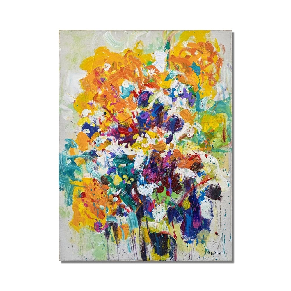 JOAN MITCHELL (1925-1992), ATTRIBUTED TO, OIL ON CANVAS: Signed (lower right) Image Dimensions: 31 1/2 x 23 3/4 in (80 x 60.3 cm) This painting comes with COA. Joan Mitchell occupies a central position within postwar Abstract Expressionism as an artist who