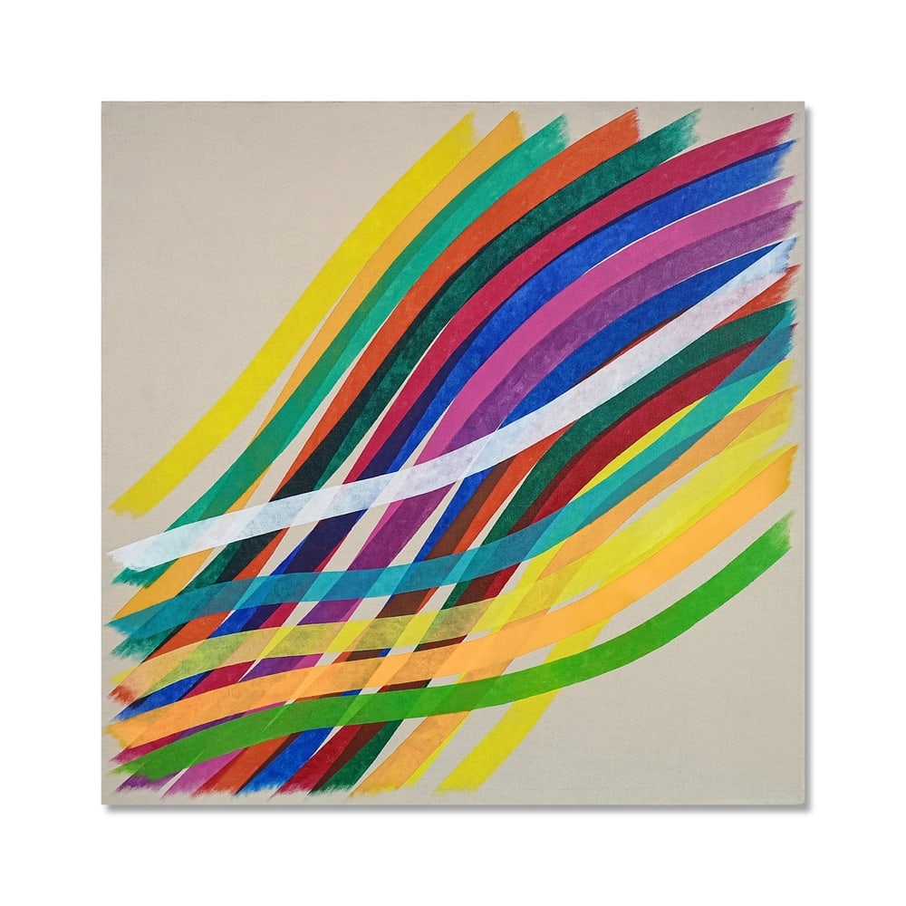 PIERO DORAZIO (1927-2005), ATTRIBUTED TO, OIL ON CANVAS: Signed (verso) Image Dimensions: 40 1/4 x 40 1/4 in (102 x 102 cm) This painting comes with COA. Piero Dorazio, a central figure in postwar Italian abstraction, dedicated his practice to exploring the