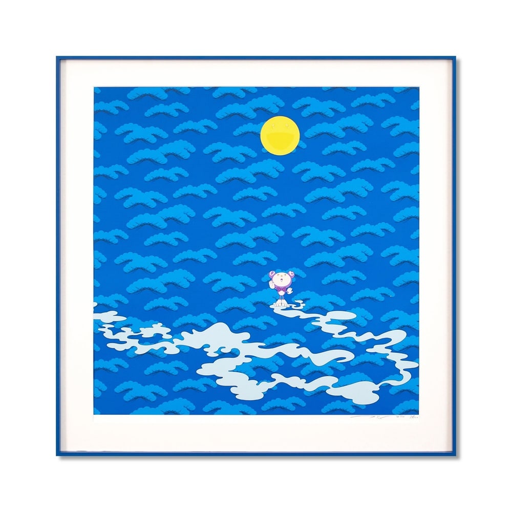 TAKASHI MURAKAMI (B.1962), OFFSET LITHOGRAPH: Signed (lower right) Image Dimensions: 19 1/2 x 19 1/2 in (49.5 x 49.5 cm) Takashi Murakami (B. 1962), widely regarded as the foremost figure of contemporary Japanese art, has redefined the global