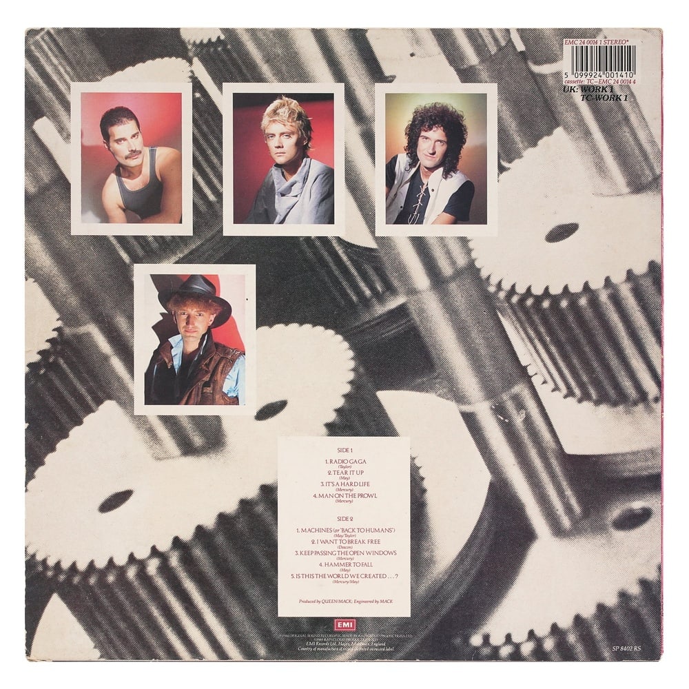 QUEEN FULLY SIGNED "THE WORKS" LP - 2