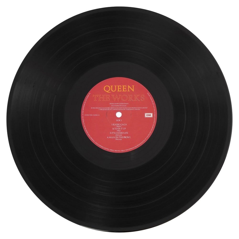QUEEN FULLY SIGNED "THE WORKS" LP - 5