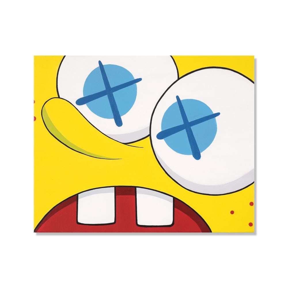 KAWS (B.1974), ATTRIBUTED TO, ACRYLIC ON CANVAS (1 of 3)