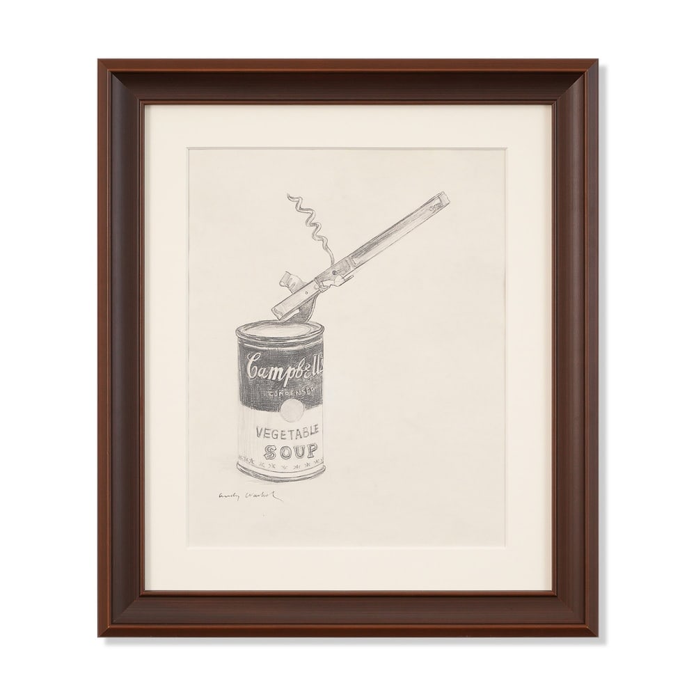 ANDY WARHOL (1928-1987), ATTRIBUTED TO, PENCIL ON PAPER: Signed (lower left) Image Dimensions: 16 1/2 x 13 1/8 in (41.9 x 33.3 cm) Framed Dimensions: 23 5/8 x 20 1/4 in (60 x 51.5 cm) This painting comes with COA. Few images in the history of modern art pos