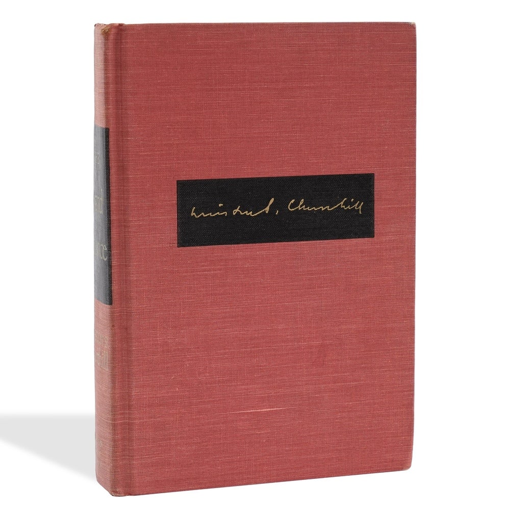 WINSTON S. CHURCHILL SIGNED "THE GRAND ALLIANCE": 8 1/2 x 5 7/8 in (21.7 x 15 cm) Provenance and Authentication: This collectible has undergone a rigorous forensic evaluation. The signatures were carefully analyzed across multiple criteria, including