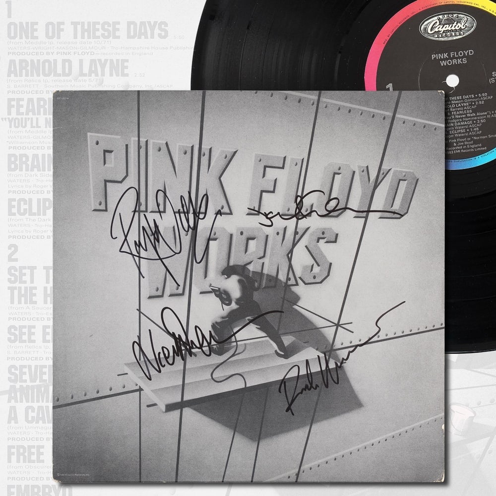 PINK FLOYD FULLY SIGNED "WORKS" LP (1 of 4)