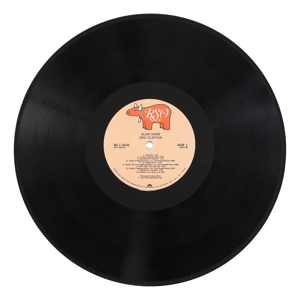 ERIC CLAPTON SIGNED "SLOWHAND" LP - 4