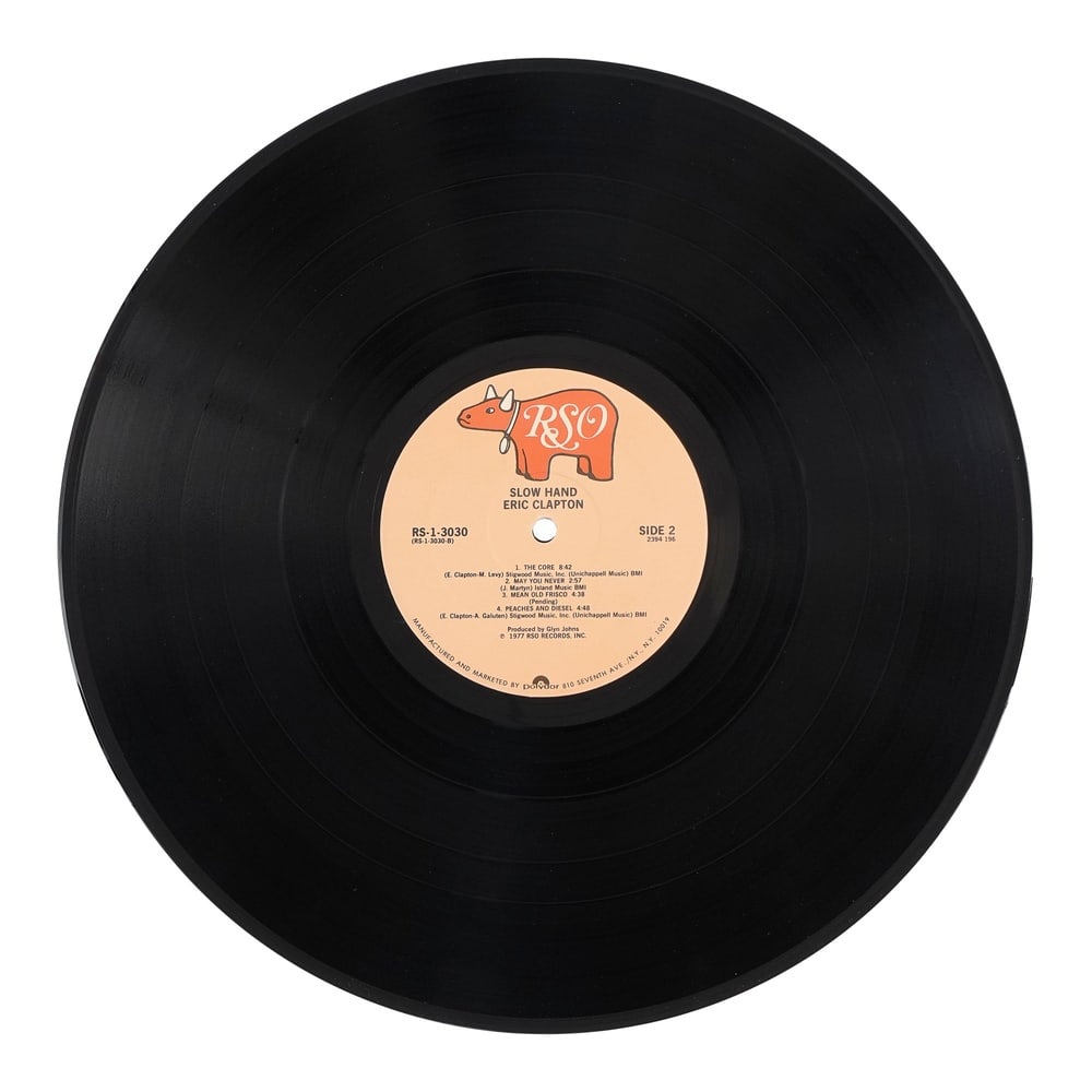 ERIC CLAPTON SIGNED "SLOWHAND" LP - 5