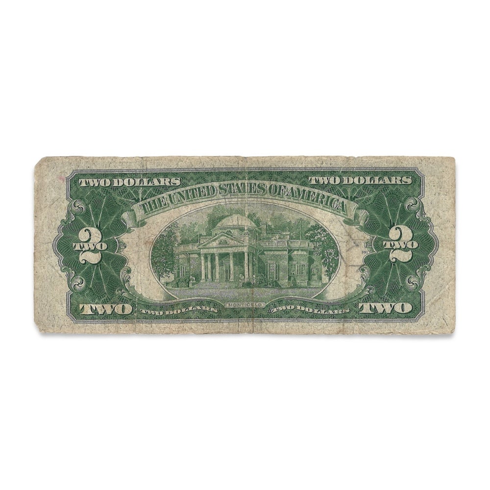 JOHN F. KENNEDY SIGNED U.S. TWO DOLLAR NOTE - 2