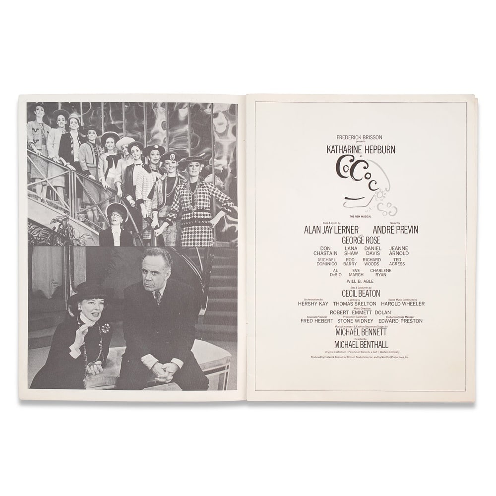 KATHARINE HEPBURN SIGNED "COCO" BROADWAY PROGRAM - 3