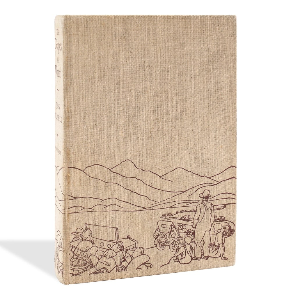 JOHN STEINBECK SIGNED "THE GRAPES OF WRATH" FIRST EDITION: 8 x 5 1/2 in (20.3 x 14 cm) Provenance and Authentication: This collectible has undergone a rigorous forensic evaluation. The signatures were carefully analyzed across multiple criteria, including