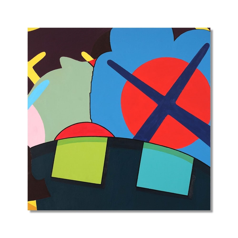 KAWS (B.1974), ATTRIBUTED TO, ACRYLIC ON CANVAS (1 of 3)