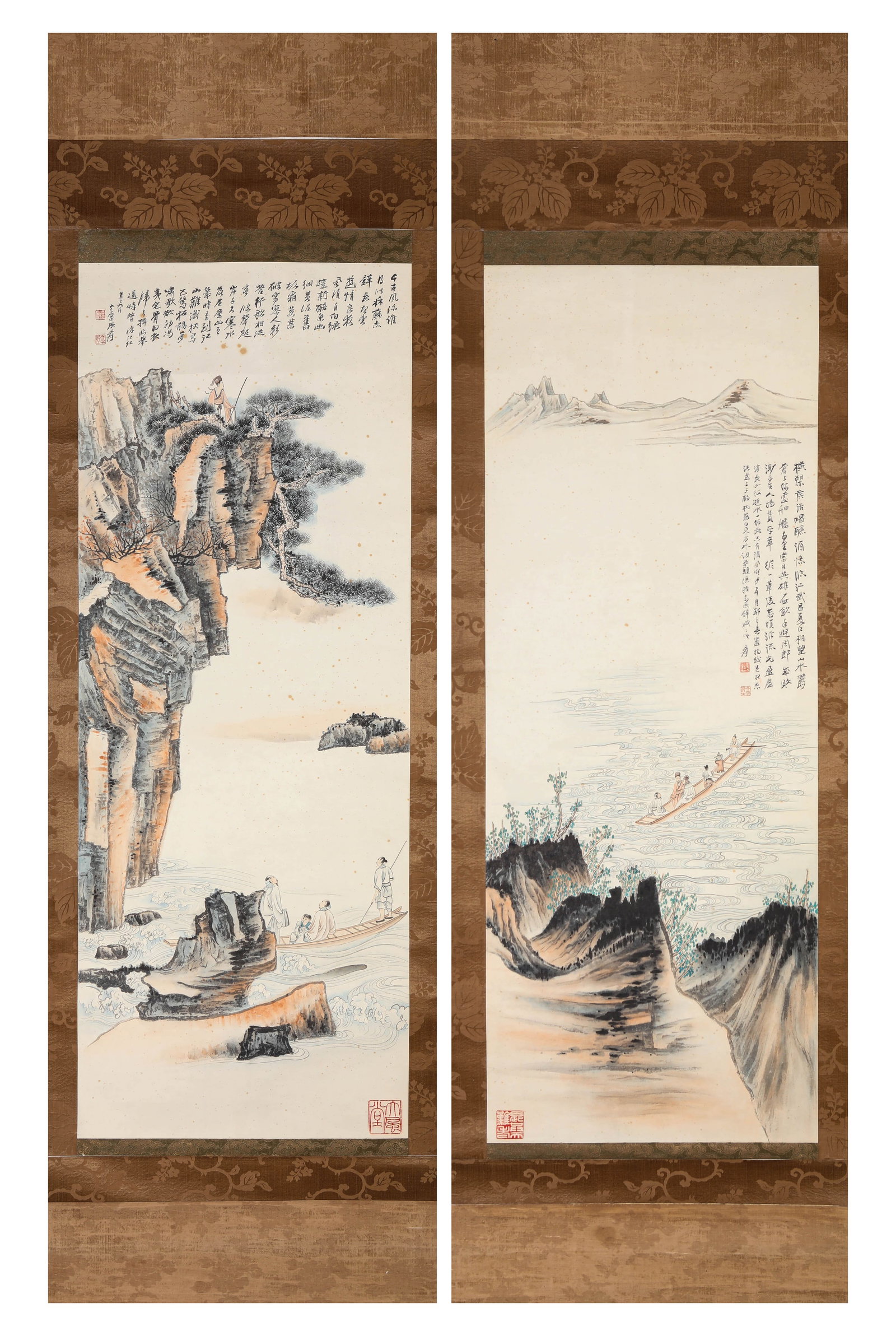 Zhang Daqian (1899-1983), attributed to, A Set of Boating Scenes