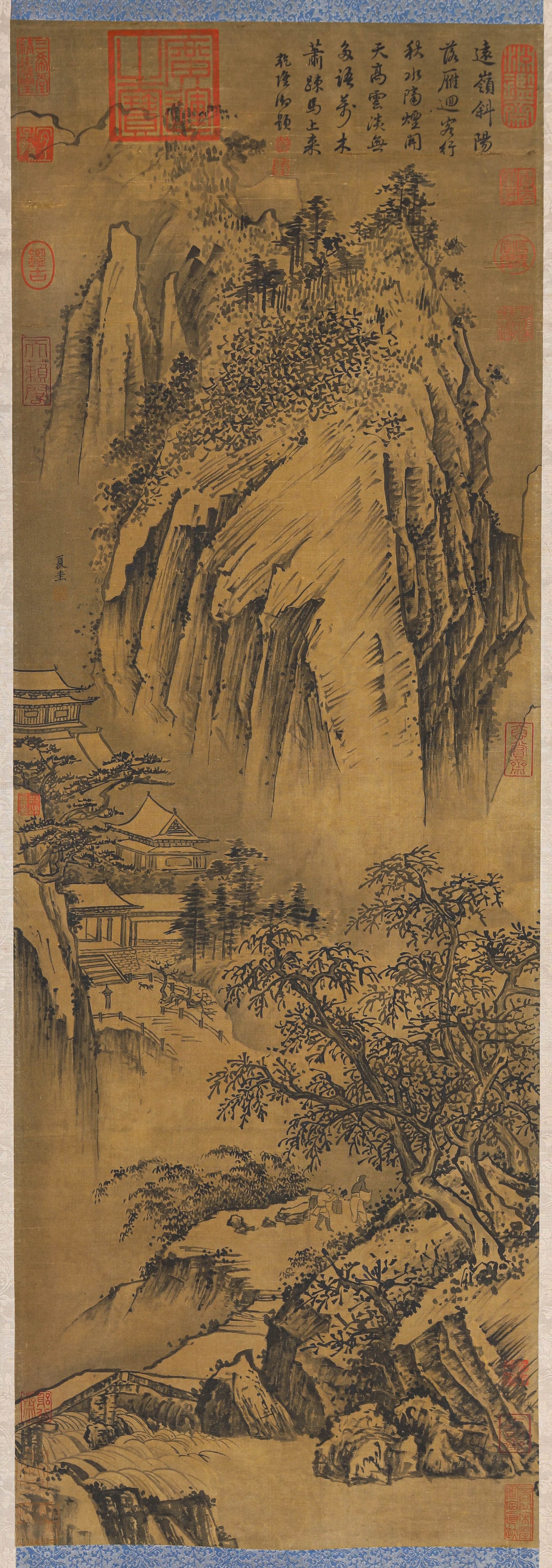 Xia Gui (active c.1195-1230), attributed to, Landscape: Dimensions: Width: 36 cm (14.2 in.), Height: 103 cm (40.6 in.). All measurements are approximate.