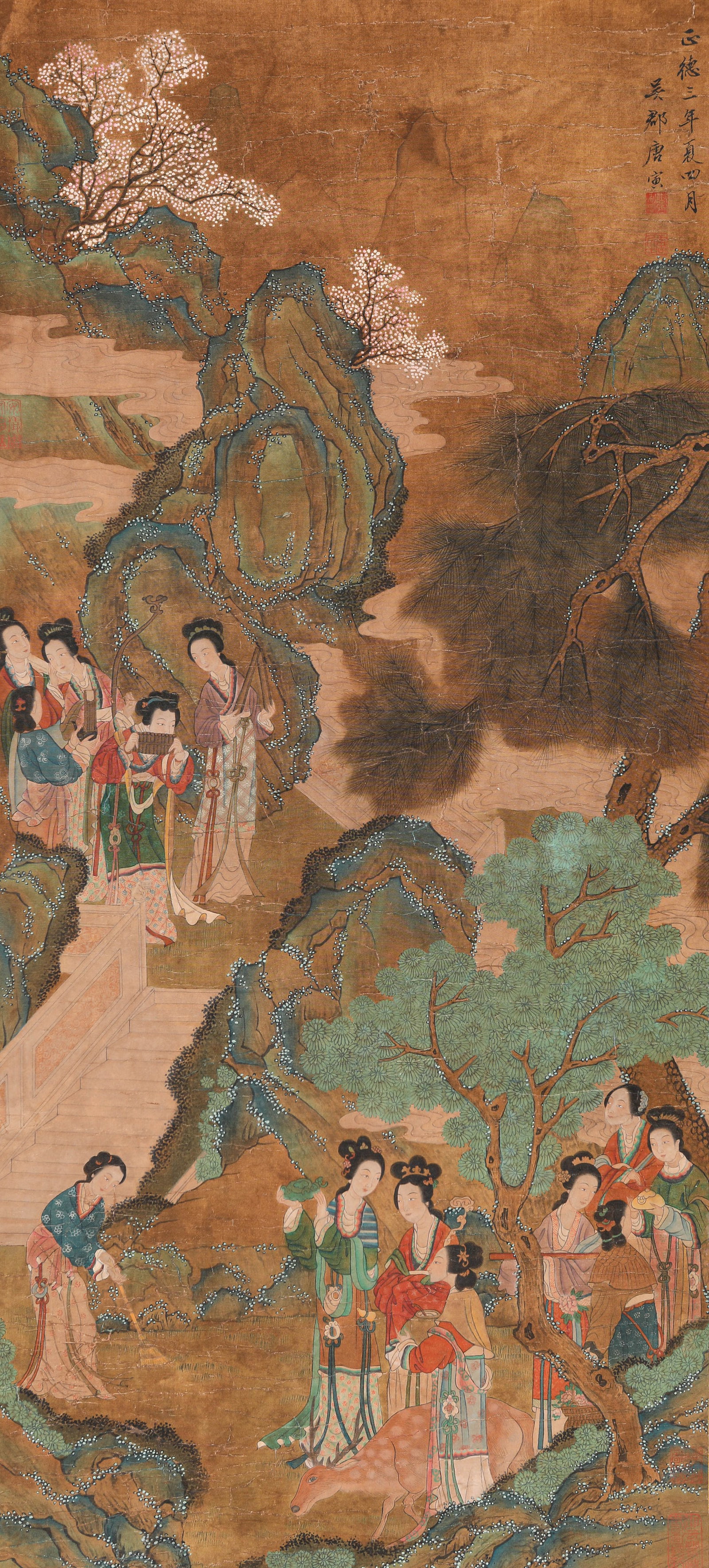 Tang Yin (1470-1524), attributed to, Figure: Dimensions: Width: 42 cm (16.5 in.), Height: 92 cm (36.2 in.). All measurements are approximate.
