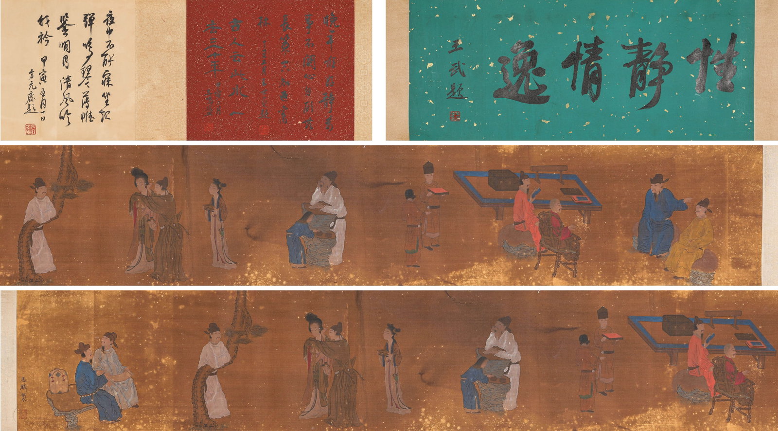 Ma Lin (active c.1195-1264), attributed to, Figure: Dimensions: Width: 340 cm (133.9 in.), Height: 28 cm (11.0 in.). All measurements are approximate.
