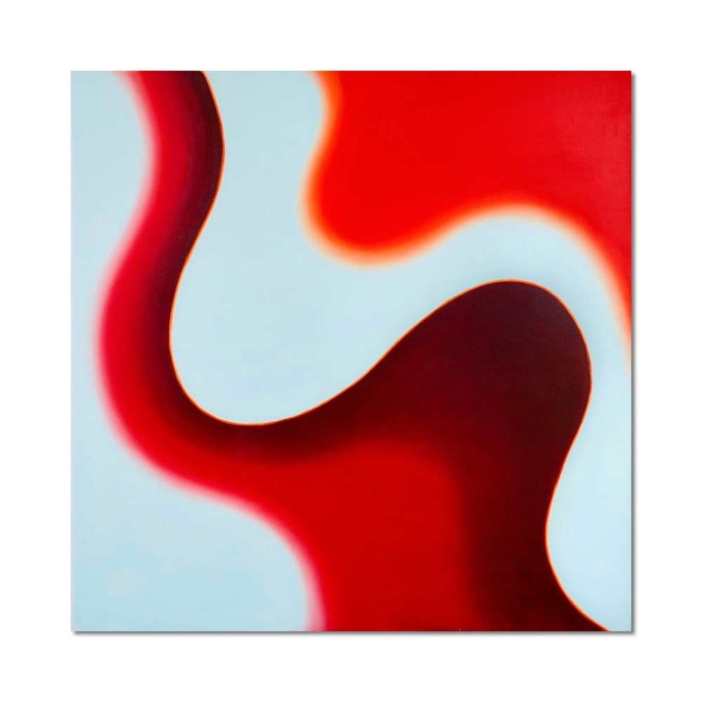 WOJCIECH FANGOR (1922-2015), ATTRIBUTED TO, OIL ON CANVAS: Signed (verso) Image Dimensions: 40 x 40 in (101.6 x 101.6 cm) This painting comes with a COA. Wojciech Fangor was a pivotal figure in postwar Polish art and one of the earliest European artists to ex